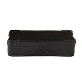High quality full grain leather Grandfather Eyeglass Case alternate angle - Saddleback Leather