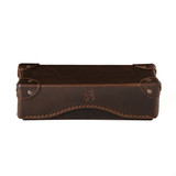 High quality full grain leather Grandfather Eyeglass Case alternate angle - Saddleback Leather