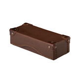 High quality full grain leather Grandfather Eyeglass Case alternate angle - Saddleback Leather