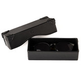 High quality full grain leather Grandfather Eyeglass Case alternate angle - Saddleback Leather