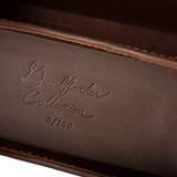High quality full grain leather Grandfather Eyeglass Case alternate angle - Saddleback Leather
