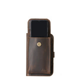 Suzette's Steals iPhone Crossbody Leather Wallet - Dark Coffee