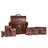 Saddleback Club Membership Bundle in Chestnut leather.