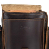 Detailed photo of Saddleback Club logo on the membership backpack.