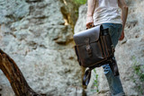 Dark Coffee Brown Saddleback Club Hiker's Backpack.