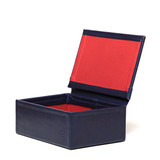 High quality leather box opened
