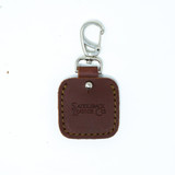 Leather AirTag Keychain Clip - The Rivet