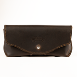 High quality full grain leather Sunglass Case alternate angle - Saddleback Leather
