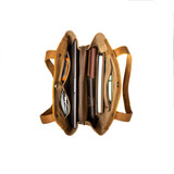 High quality full grain Leather Organizer Satchel alternate angle - Saddleback Leather