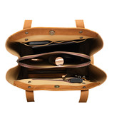 High quality full grain Leather Organizer Satchel alternate angle - Saddleback Leather
