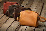 High quality full grain Leather Organizer Crossbody front view - Saddleback Leather