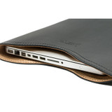 Dave's Deals 16" Leather Vertical Laptop Sleeve - Old Design - Black