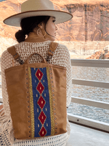 High quality full grain Lanita Leather Backpack front view - Saddleback Leather
