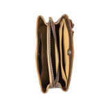 Suzette's Steals Leather Organizer Clutch - Dark Coffee