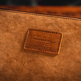 High quality black full grain Leather Desk Box back view - Saddleback Leather