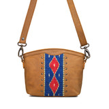 High quality full grain leather Lanita Small Crossbody front view - Saddleback Leather