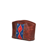High quality dark brown full grain Lanita Leather Clutch alternate angle - Saddleback Leather