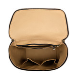 High quality our Medium All In One leather Backpack in carbon black-inside