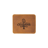 High quality honor the champions with this leather coaster featuring the Texas Rangers World Series emblem. It's a statement of support and pride for every game watched at home.