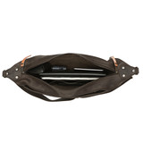 High quality the inside view with contents of the London Leather Sling in black