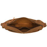 High quality the inside view of the London Leather Sling in tan brown