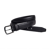 Dave's Deals Leather Dress Belt - Black - 30