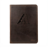 High quality arizona Diamondbacks leather portfolio in the shade dark brown, by Saddleback