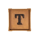 High quality showcase your Texas Rangers spirit with this Saddleback Leather Co. valet tray, crafted for fans who value organization and quality. Its leather build and team emblem make it an iconic addition to any space.