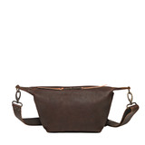 High quality london sling in back view in tumbled dark coffee