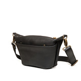 High quality london Sling in side view in true black