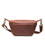 High quality london Sling in red brown in front view