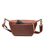 High quality london Sling in red brown with Cell phone