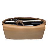 Suzette's Steals Magnetic Fold Over Bag - Large - Dark Coffee