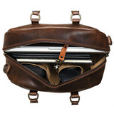 High quality black full grain Professional Leather Satchel alternate angle - Saddleback Leather