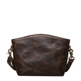High quality the medium Lanita Crossbody in Dark coffee- back
