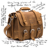 These are the details of the full grain leather briefcase laptop bag.