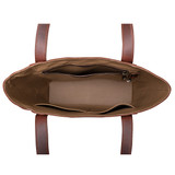 High quality the inside view of the red brown conceal carry leather tote