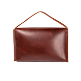 Dave's Deals Large Leather Organizer Bag - Chestnut