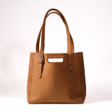 High quality brown full grain Everyday Leather Tote alternate angle - Saddleback Leather
