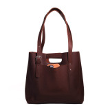 High quality brown full grain Everyday Leather Tote alternate angle - Saddleback Leather
