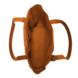 High quality brown full grain Everyday Leather Tote side view - Saddleback Leather