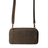 Suzette's Steals Large Leather Accordion Wallet - Black