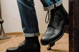 Pitch Black leather Officer's Boot from Saddleback.
