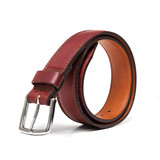 High quality oxfood blood Italian leather belt