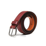 High quality oxblood Italian Leather Dress Belt by Saddleback.