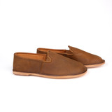 Lifestyle image of the barefoot slip on shoe