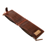 The Leather Long Wallet in open view