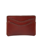 This is the back view of the Newton front pocket wallet in reddish brown