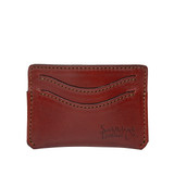 This is the front view of the Newton front pocket wallet in reddish brown