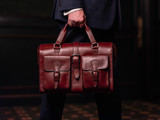 This is the lifestyle image of the Blackstone Barrister Briefcase